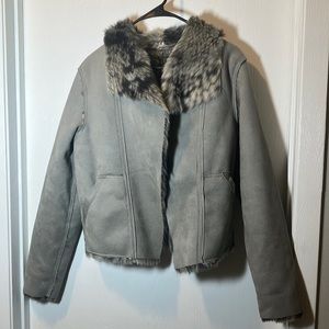 Merrakech Moro Jacket gray fur lined size XS